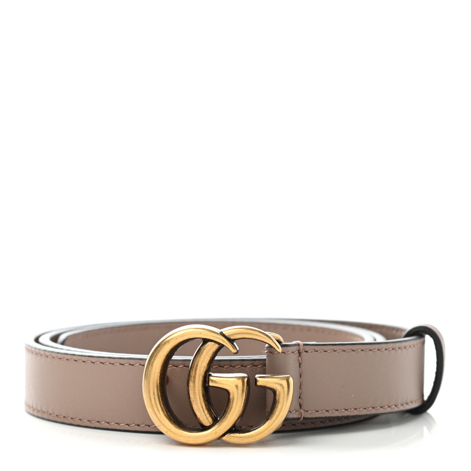 Gucci Calfskin Double G 20mm Belt 75 30 Porcelain Rose 1 of 4