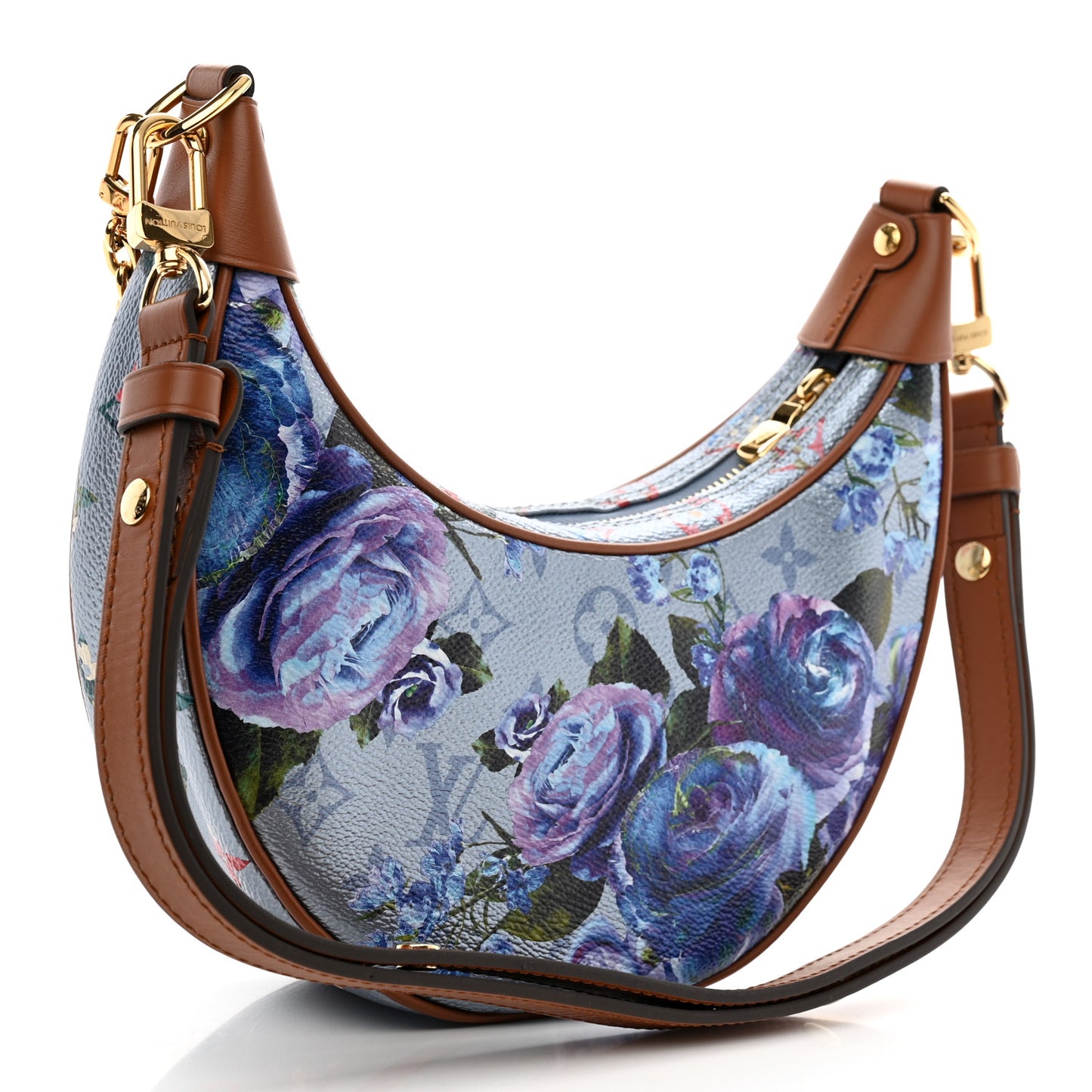 Metallic Monogram LV Garden Loop PM Blue