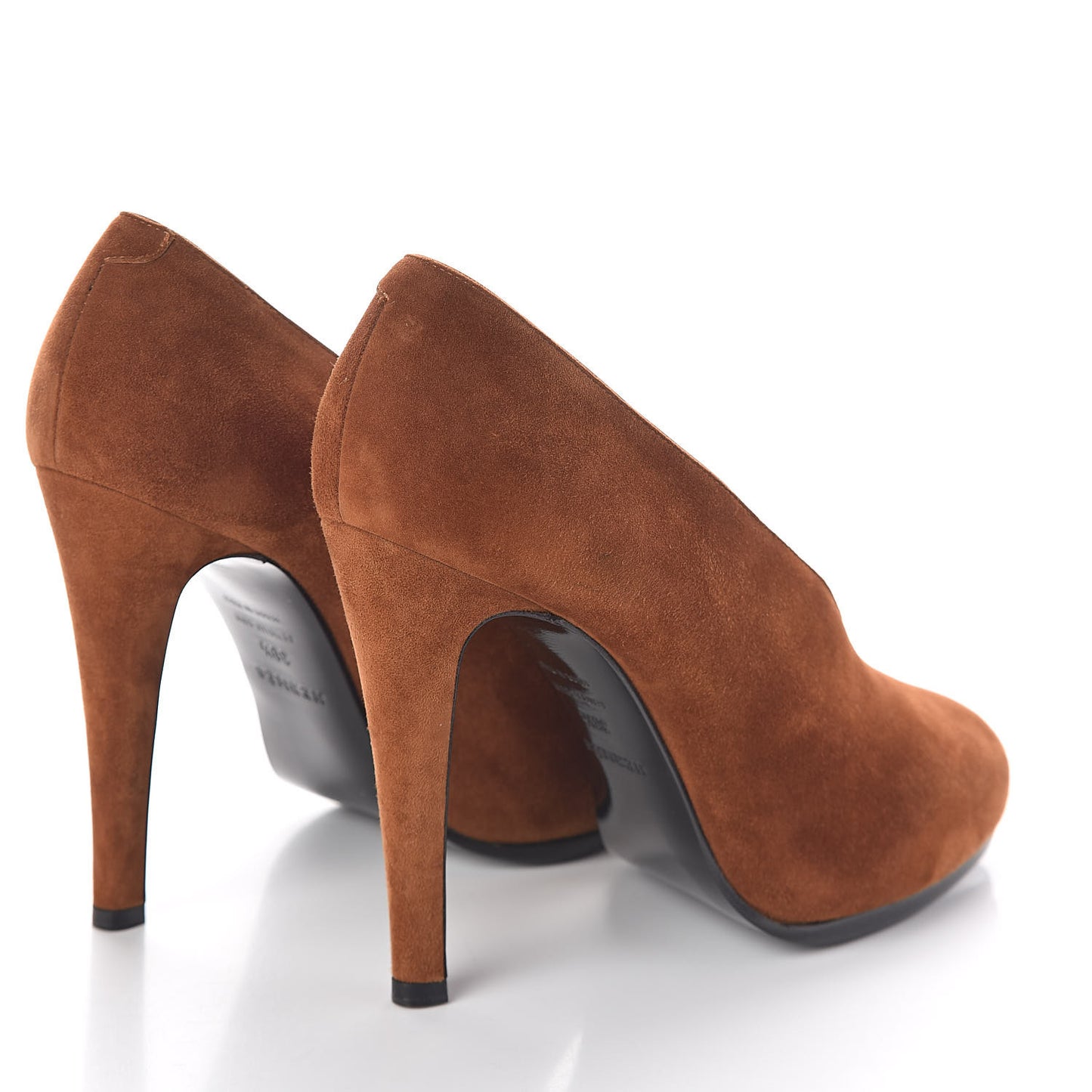 Chevre Velours Escape Florida Pumps 38.5 Cognac