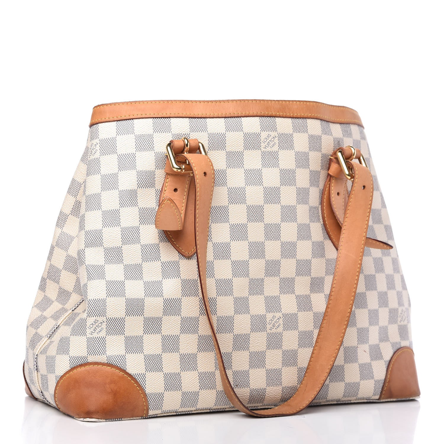 Louis Vuitton Damier Azur Hampstead MM 3 of 12