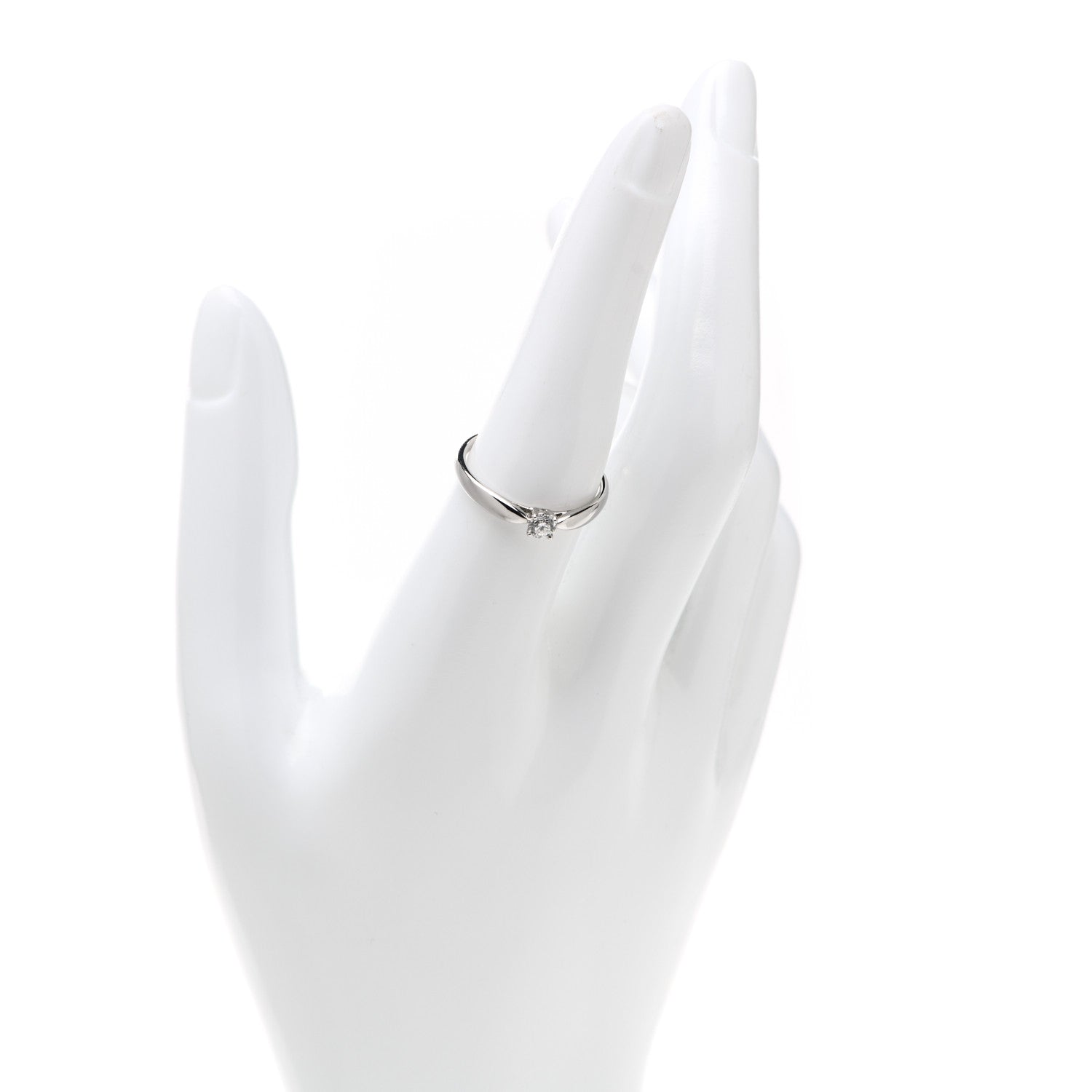 Tiffany Platinum Diamond .21ct Harmony Solitaire Engagement Ring 56 7.5 2 of 7