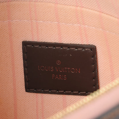 Louis Vuitton Damier Ebene Neverfull MM GM Pochette Rose Ballerine 7 of 9
