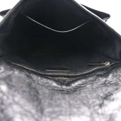 Saint Laurent Crinkled Calfskin Matelasse Monogram Medium Niki Chain Satchel Black 4 of 9