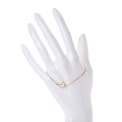 Van Cleef & Arpels 18K Yellow Gold Mother of Pearl Sweet Alhambra Butterfly Bracelet 2 of 5