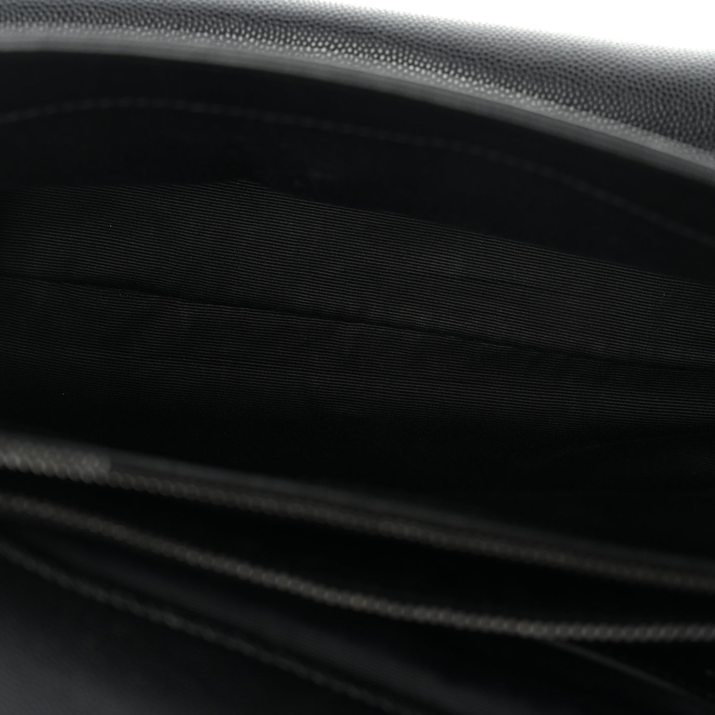 Grain De Poudre Medium West Hollywood Monogram Fold-Over Black