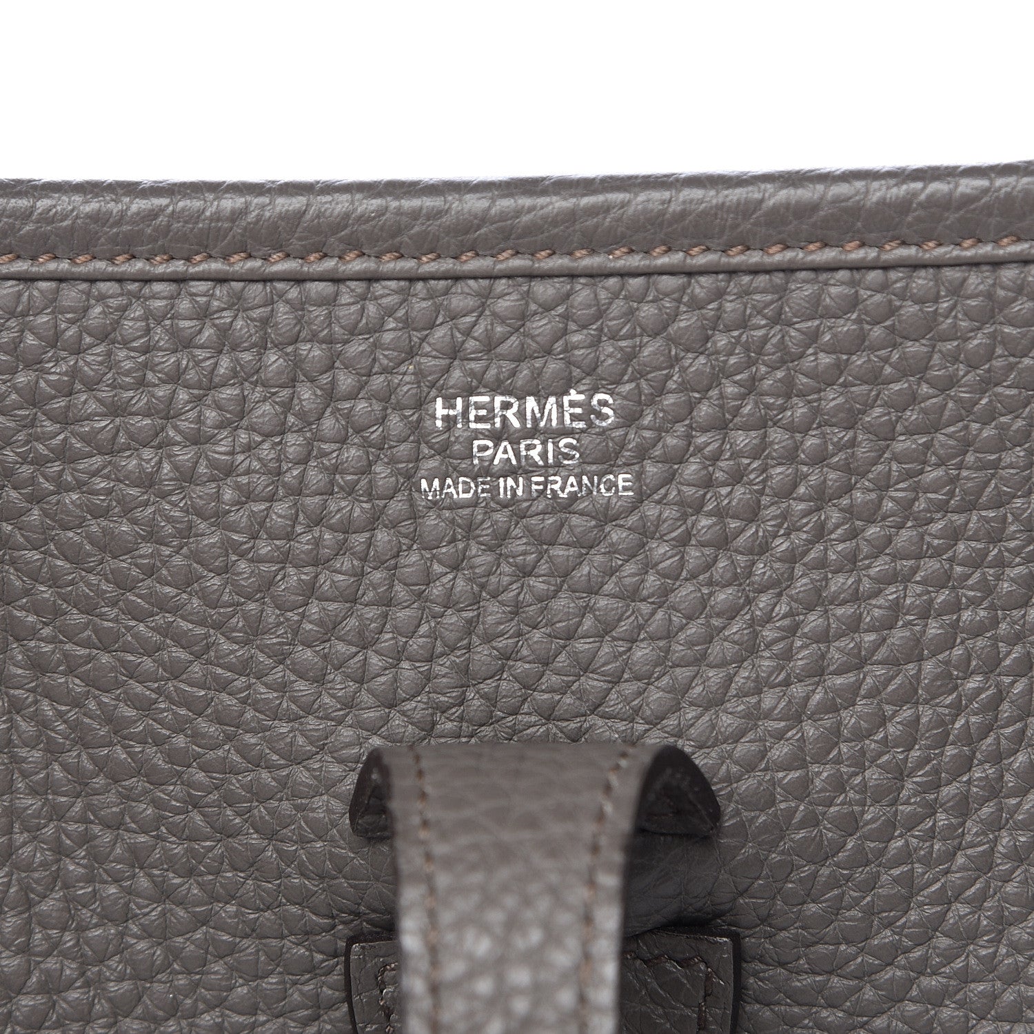Hermes Taurillon Clemence Evelyne III PM Etain 6 of 12