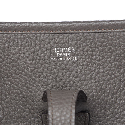 Hermes Taurillon Clemence Evelyne III PM Etain 6 of 12