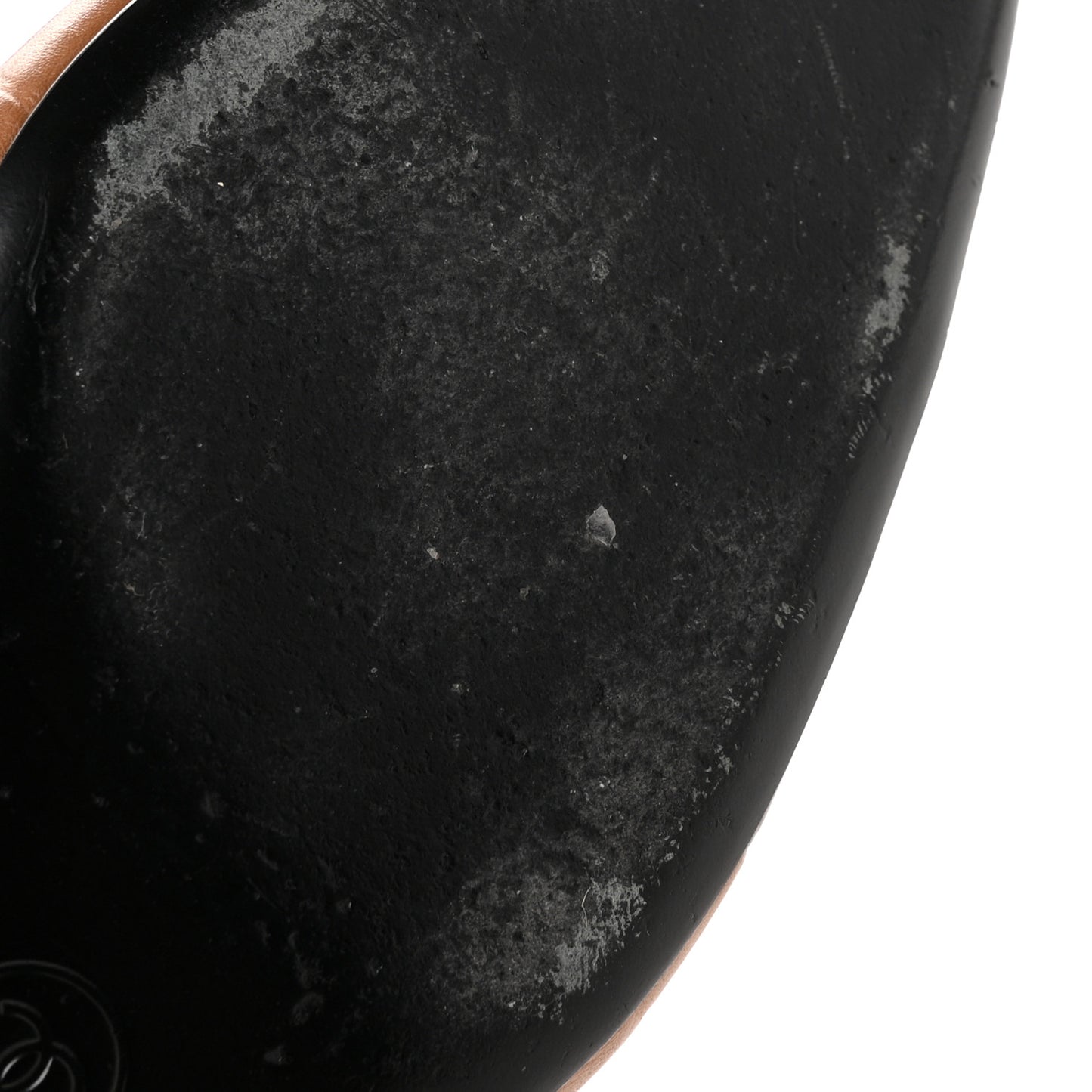 Calfskin Crocodile Embossed Patent Cap Toe CC Slingback Flats 39 Light Brown Black