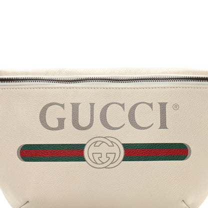 Gucci Grained Calfskin Logo Belt Bag White 8 of 10