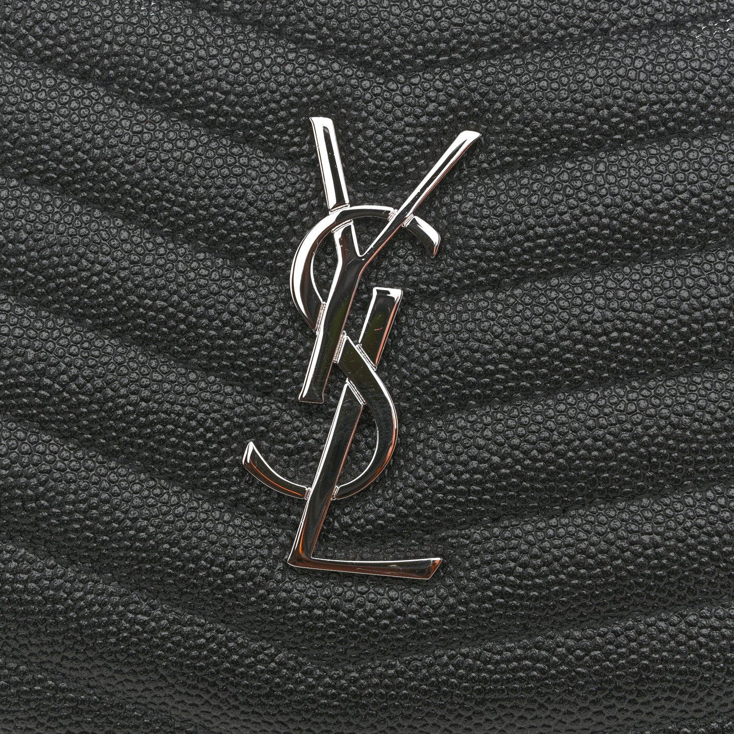 Saint Laurent Grain De Poudre Matelasse Monogram Mini Lou Camera Bag Black 11 of 12