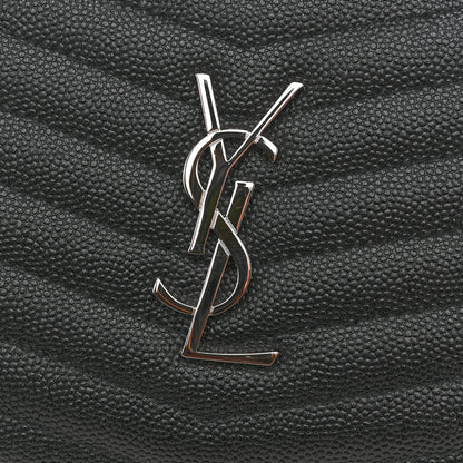 Saint Laurent Grain De Poudre Matelasse Monogram Mini Lou Camera Bag Black 11 of 12