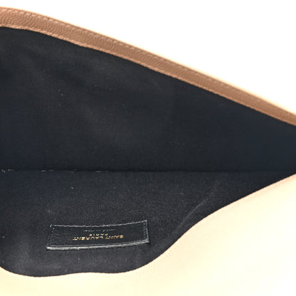 Saint Laurent Grain De Poudre Uptown Pouch Dark Beige 5 of 8