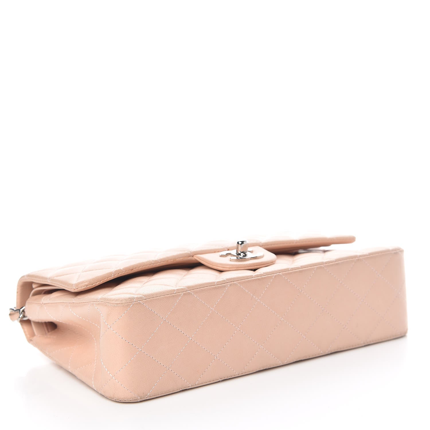 Chanel Lambskin Quilted Medium Double Flap Light Pink 4 of 25