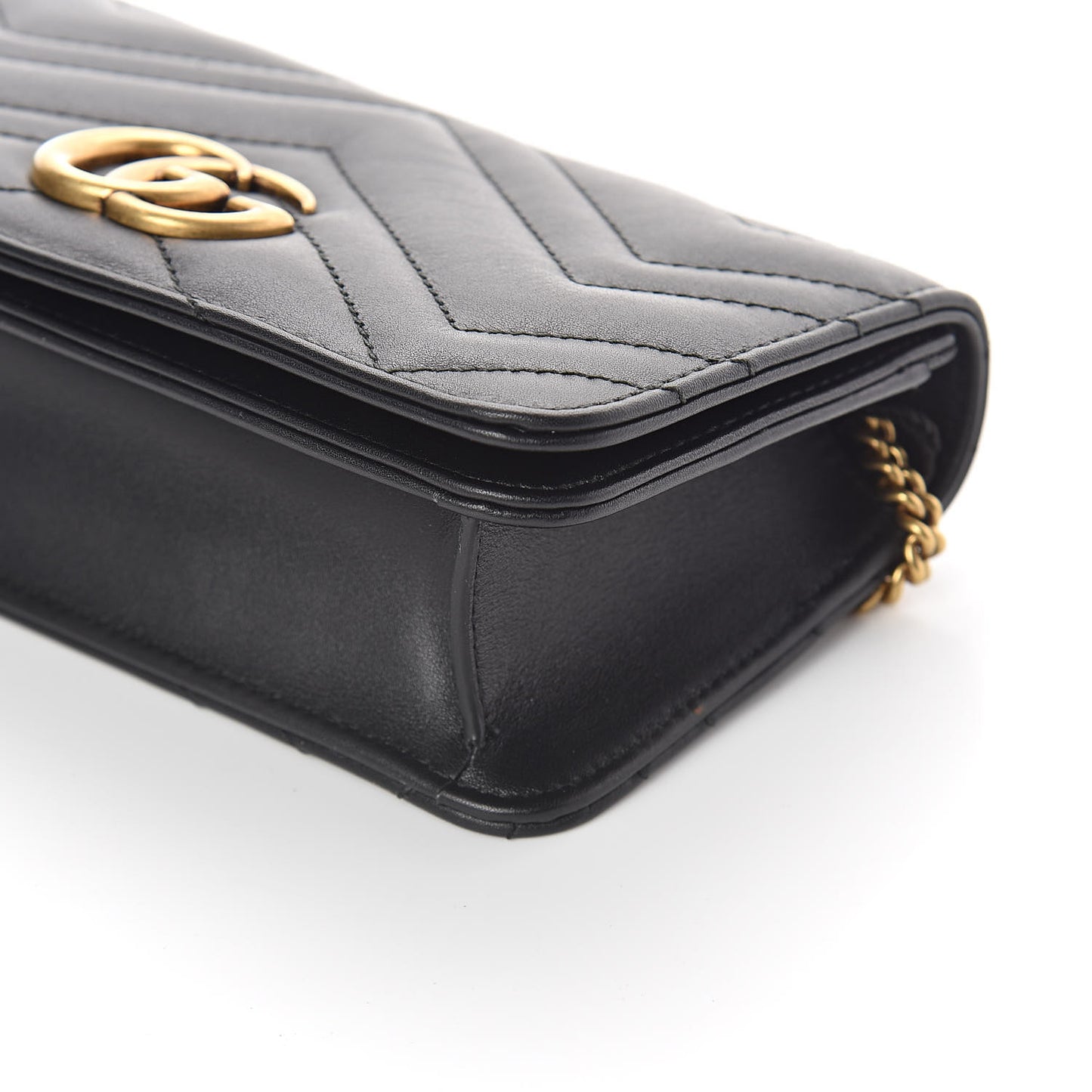 Calfskin Matelasse GG Marmont Mini Bag Black