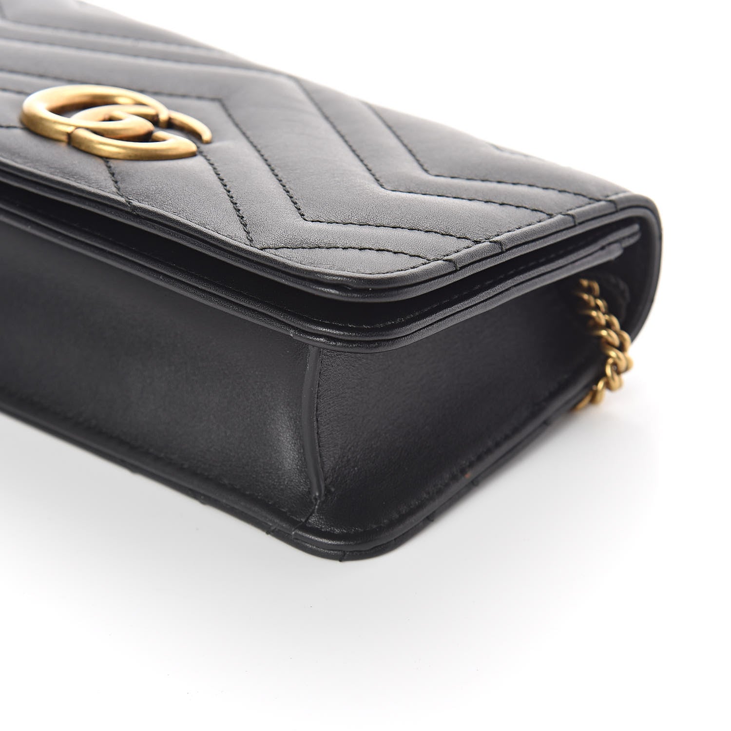 Gucci Calfskin Matelasse GG Marmont Mini Bag Black 8 of 9