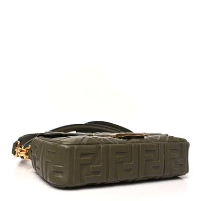 Fendi Nappa FF 1974 Embossed Baguette Avocado 4 of 11