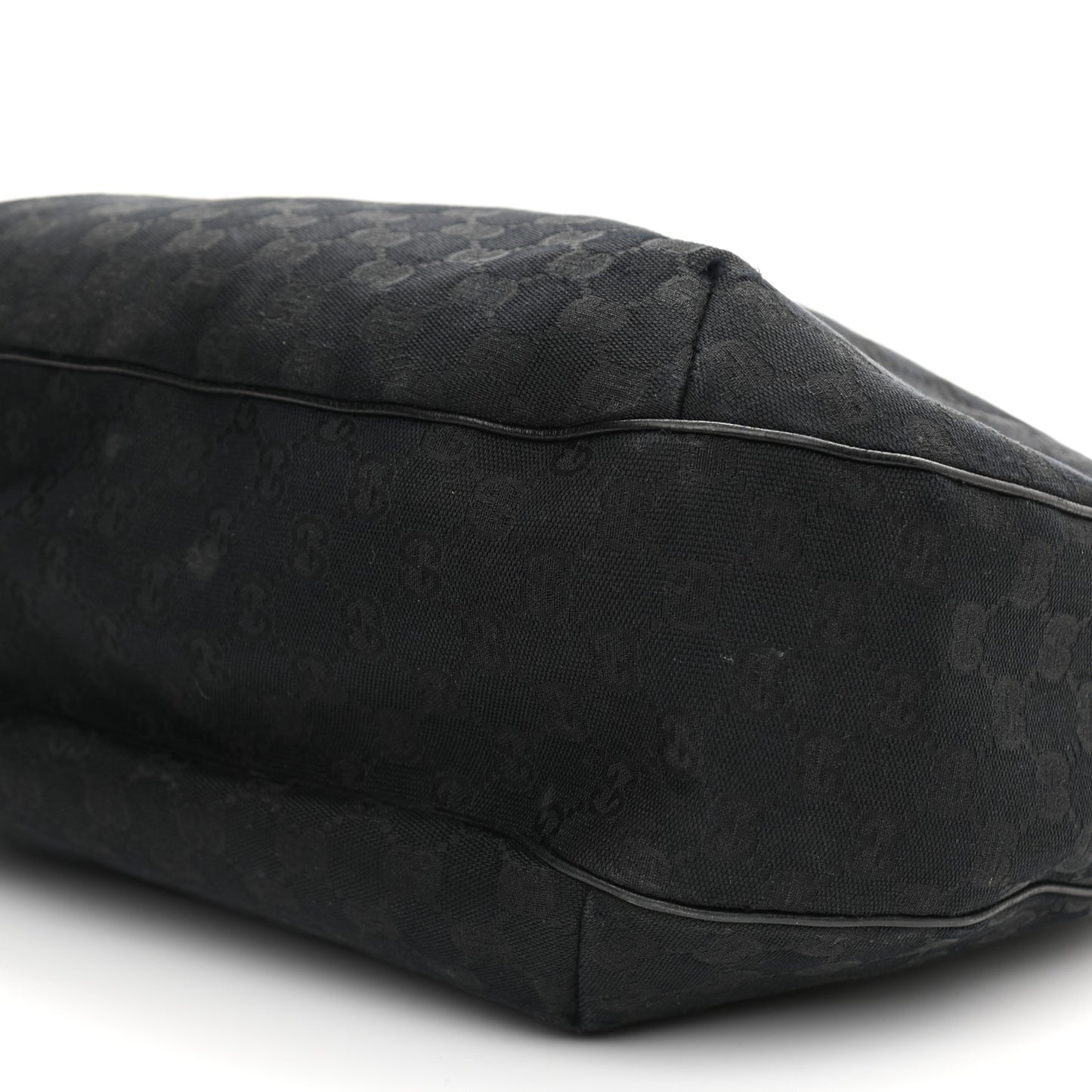 Monogram Large New Ladies Web Hobo Black