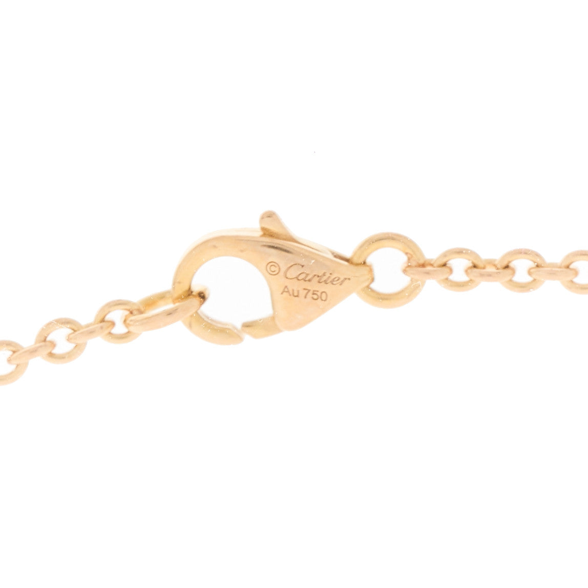 18K Pink Gold Interlocking LOVE Necklace