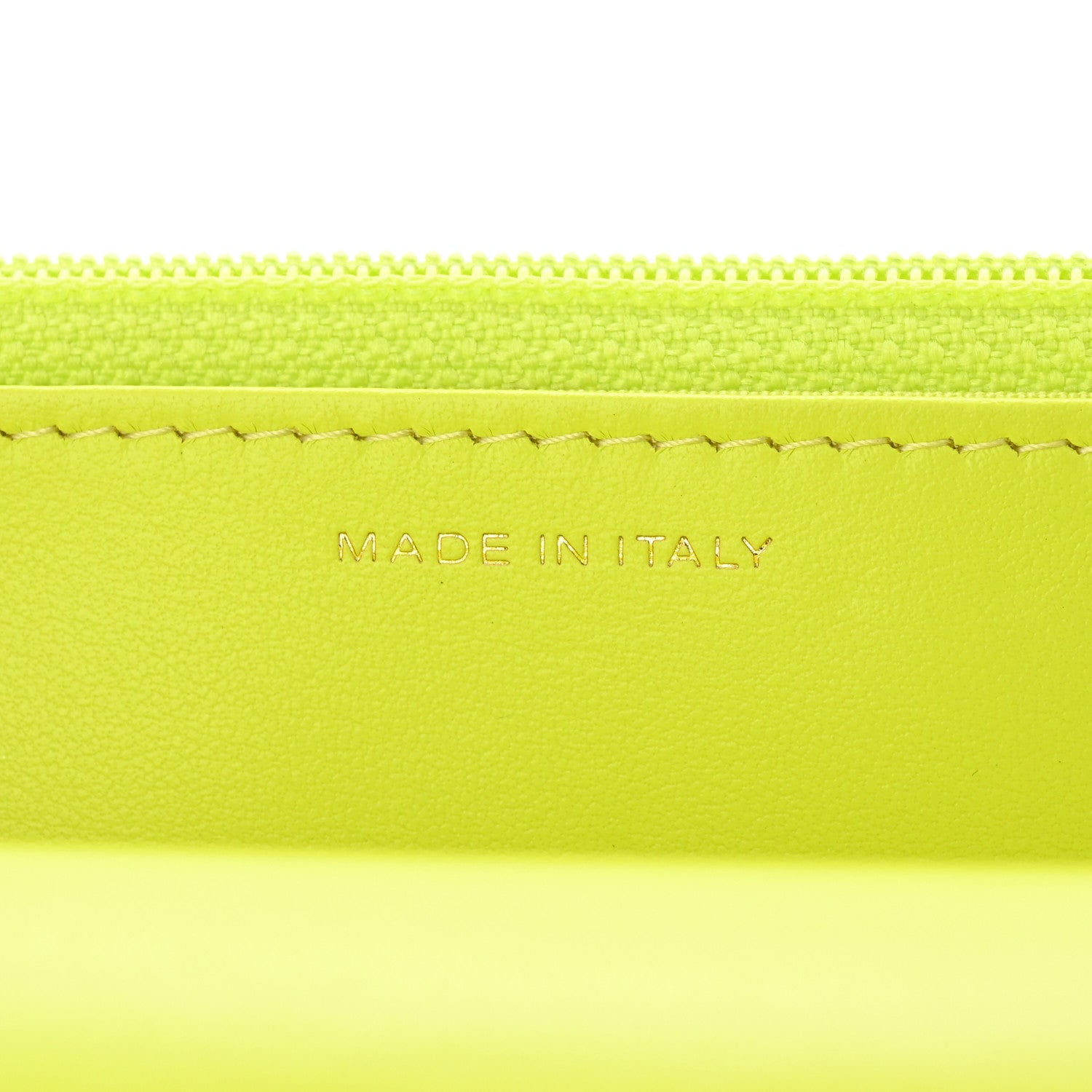 Chanel Shiny Lambskin Quilted Chanel 19 Wallet On Chain WOC Neon Yellow 7 of 13