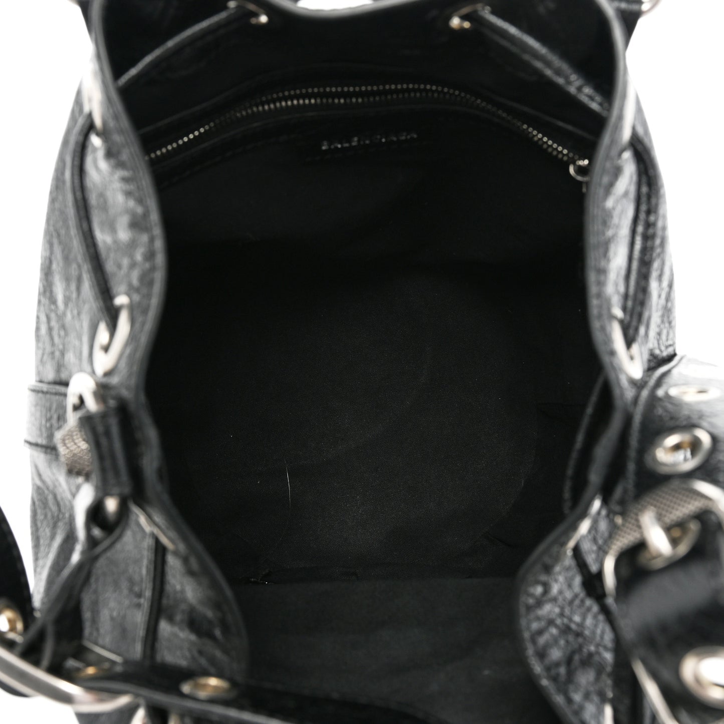 Agneau Arena Small Le Cagole Bucket Bag Black