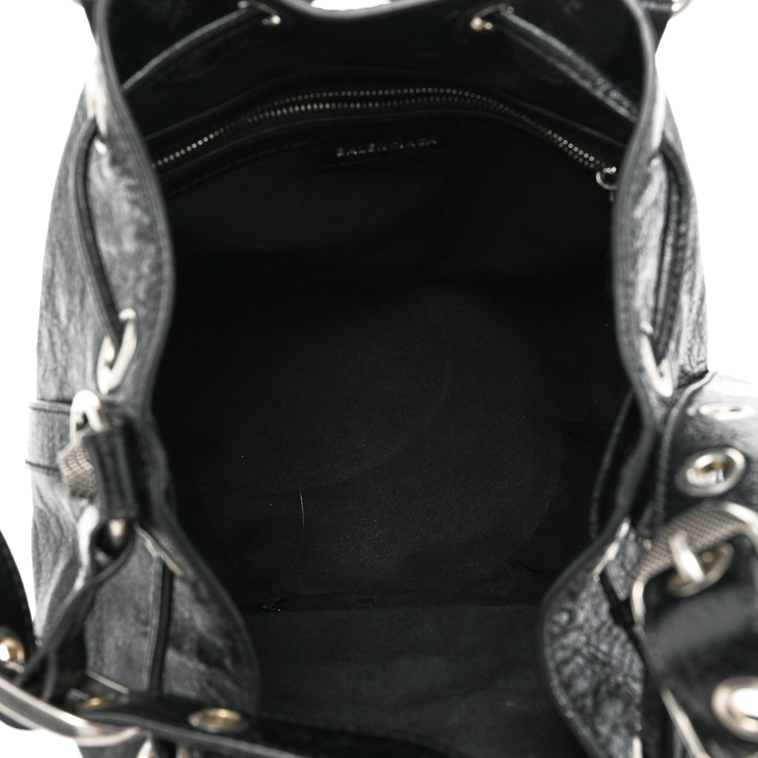 Balenciaga Agneau Arena Small Le Cagole Bucket Bag Black 4 of 7