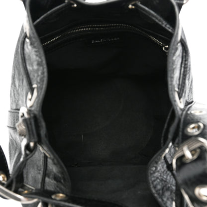 Balenciaga Agneau Arena Small Le Cagole Bucket Bag Black 4 of 7