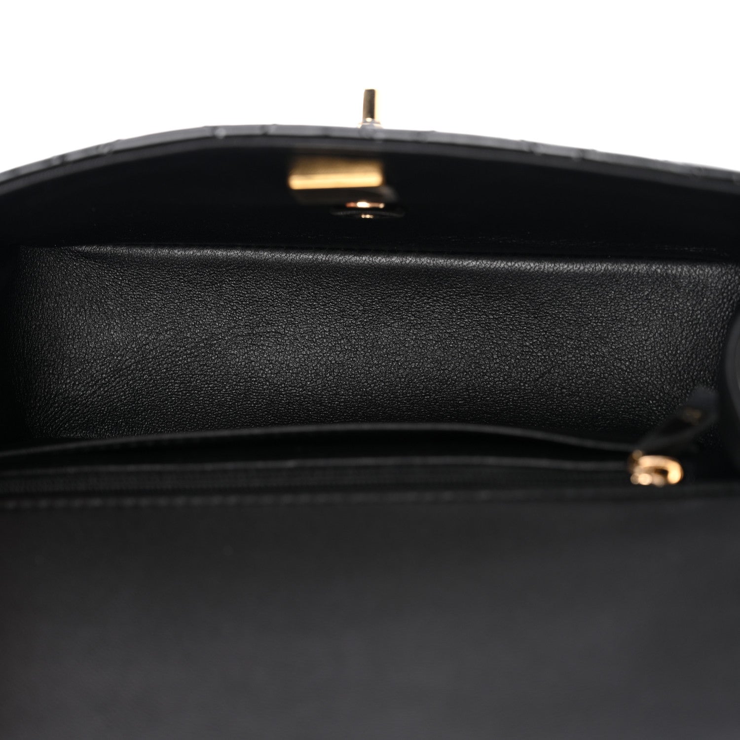 Chanel Patent Quilted Mini Top Handle Rectangular Flap Black 5 of 11