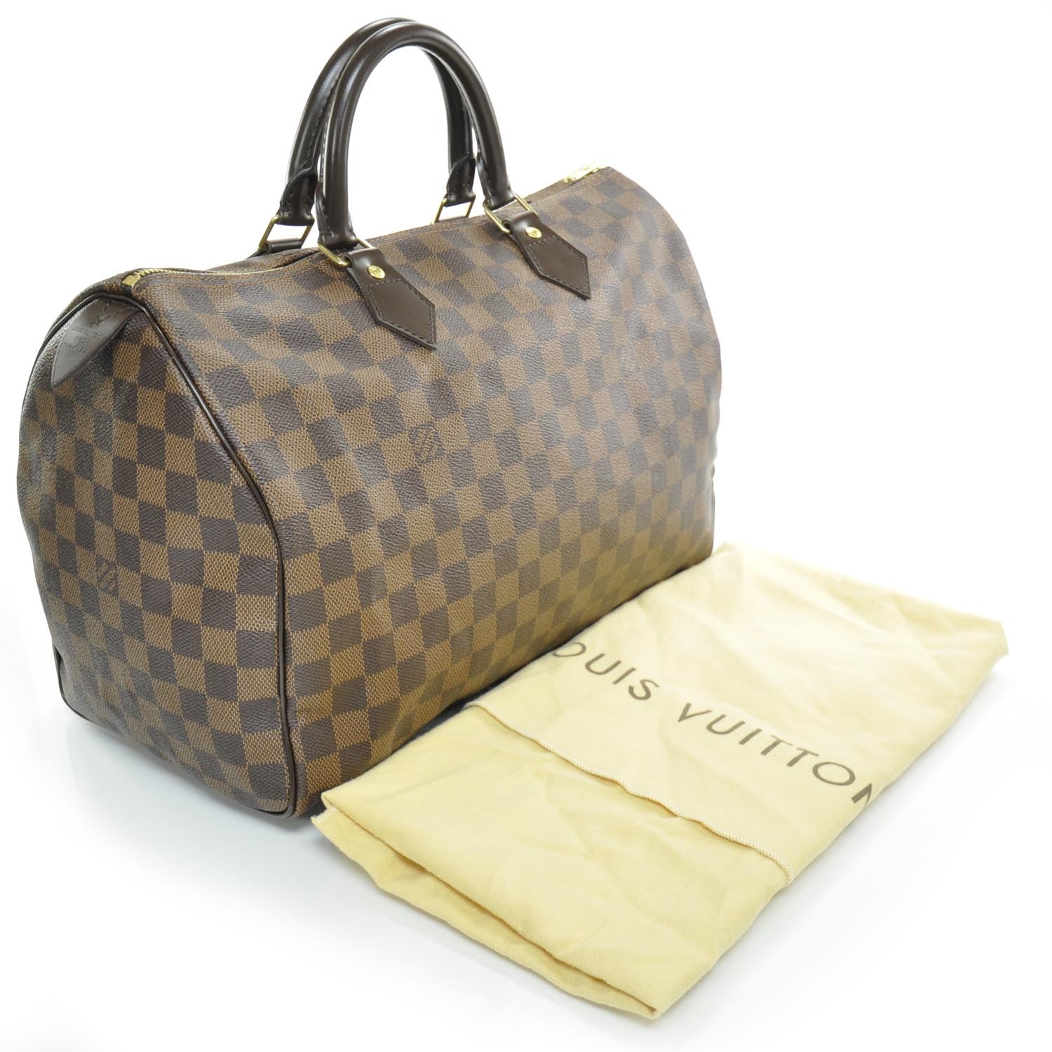 Louis Vuitton Damier Ebene Speedy 35 3 of 9