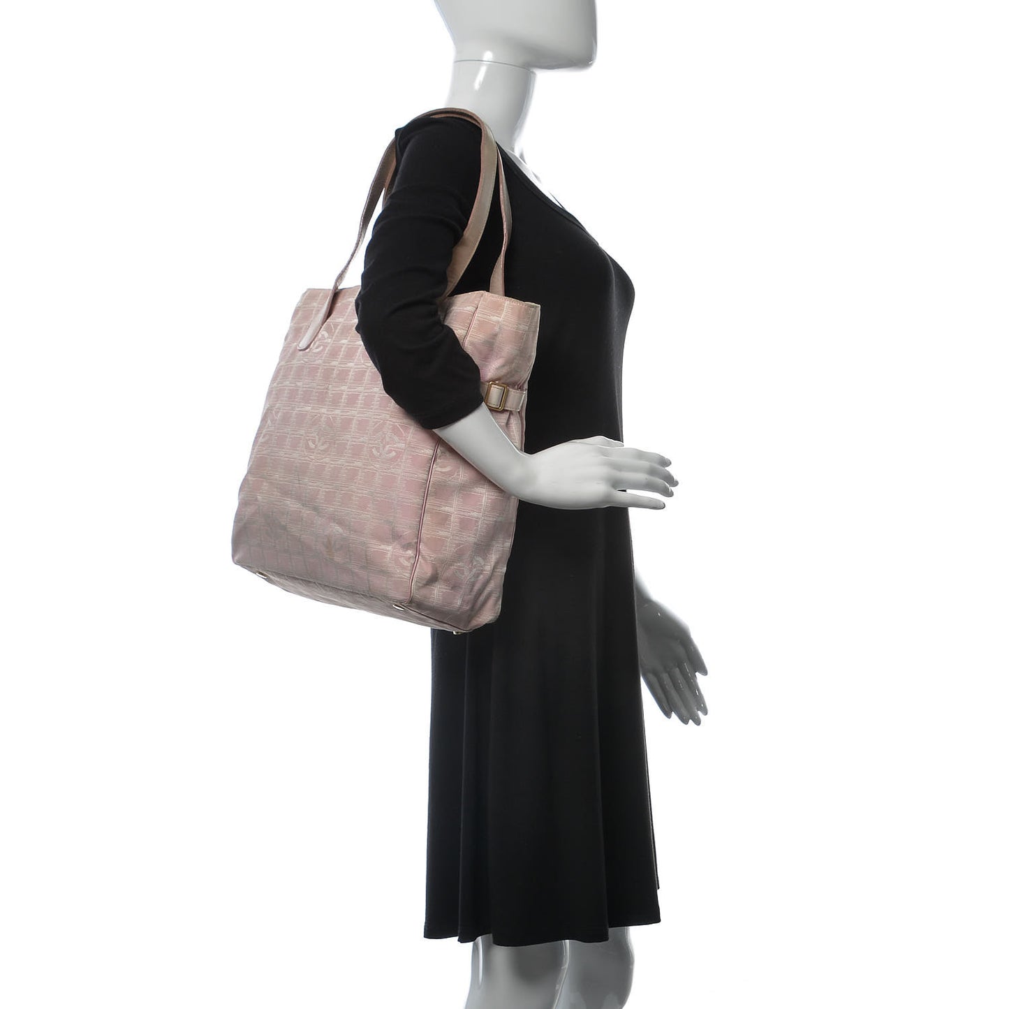 Nylon Medium Travel Tote Pink