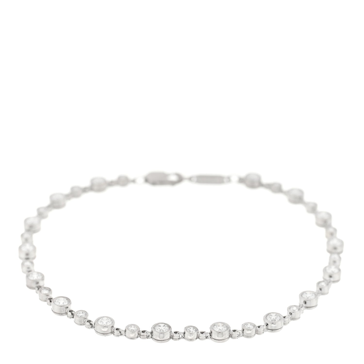 Tiffany Platinum Diamond 1.35ctw Swing Bracelet 1 of 3