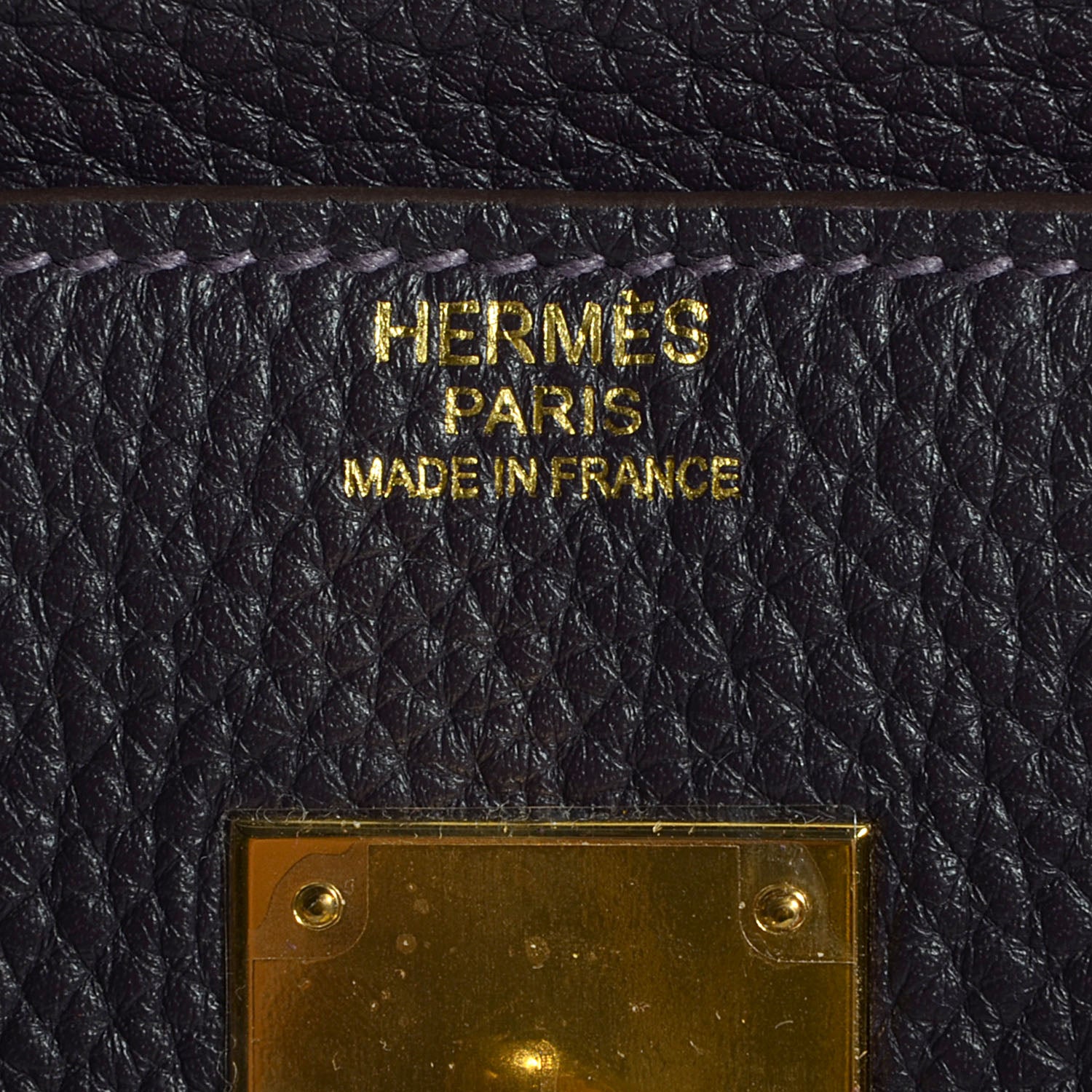 Hermes Taurillon Clemence Birkin 30 Raisin 7 of 22