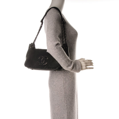 Chanel Calfskin Diamond Stitch Accordion Flap Black 2 of 9