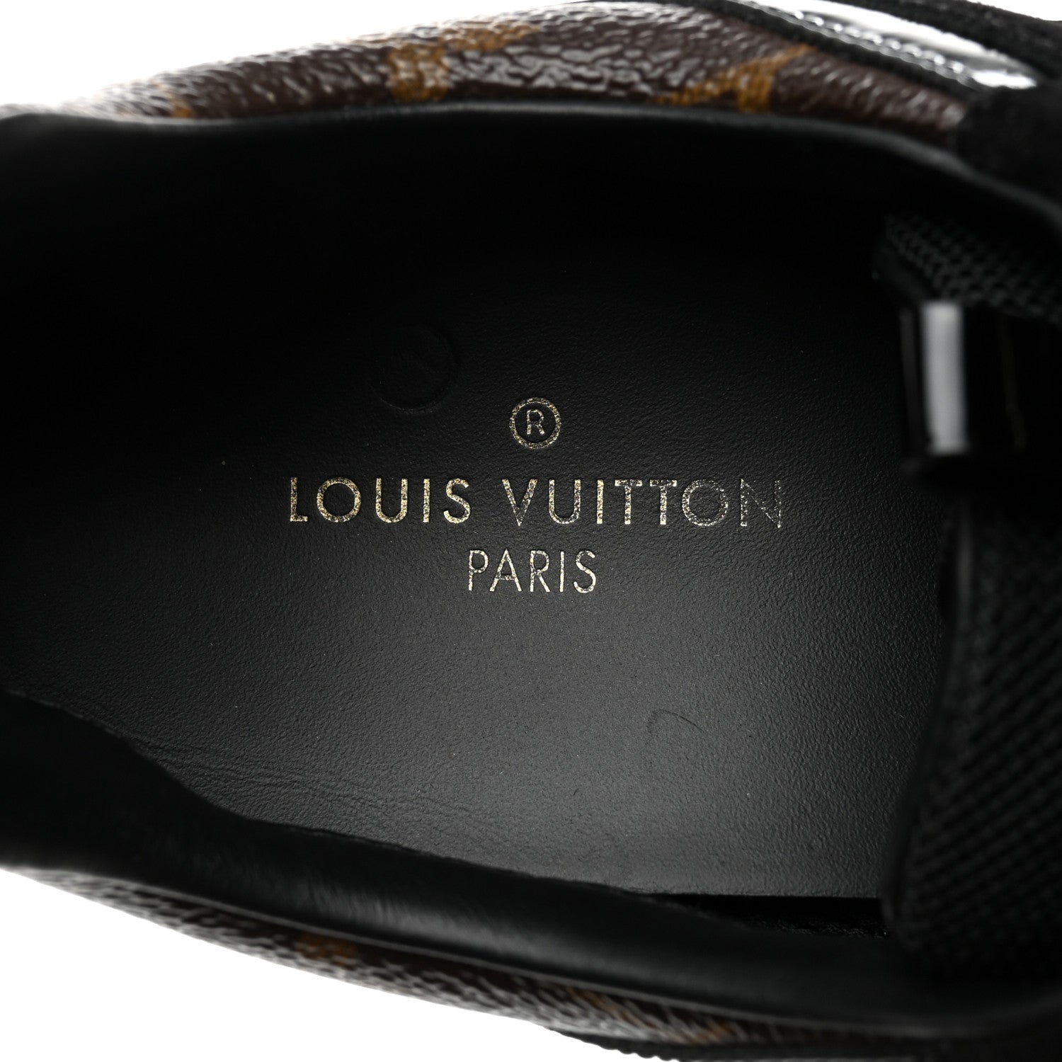 Louis Vuitton Suede Monogram Run Away Sneakers 38.5 Black 8 of 8