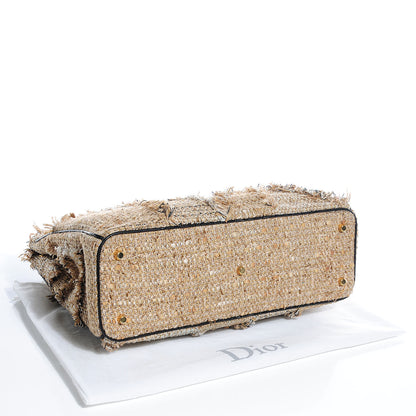 Christian Dior Tweed Patchwork Crocodile Large Diorissimo 4 of 8