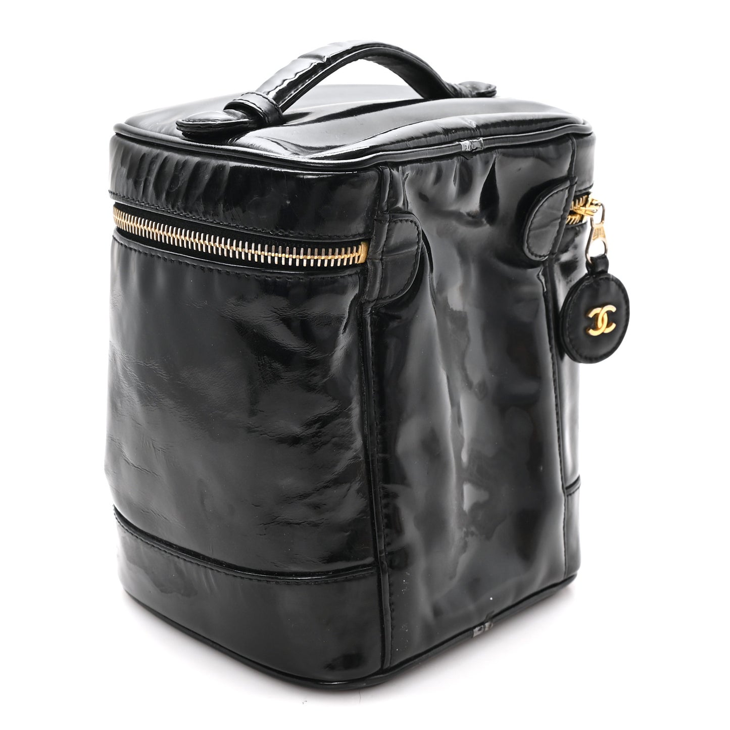 Patent Timeless Vanity Cosmetic Case Black