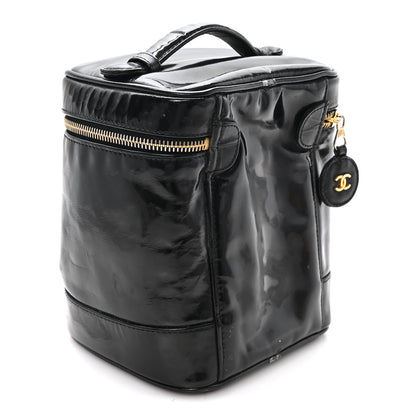 Chanel Patent Timeless Vanity Cosmetic Case Black 3 of 8