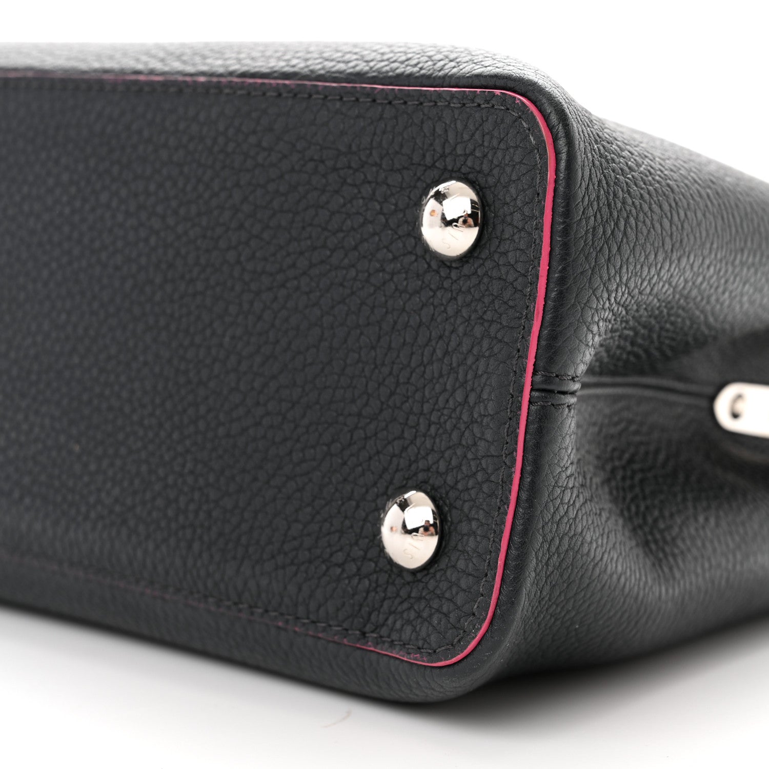 Louis Vuitton Taurillon Capucines PM Cobalt Fuchsia 9 of 11