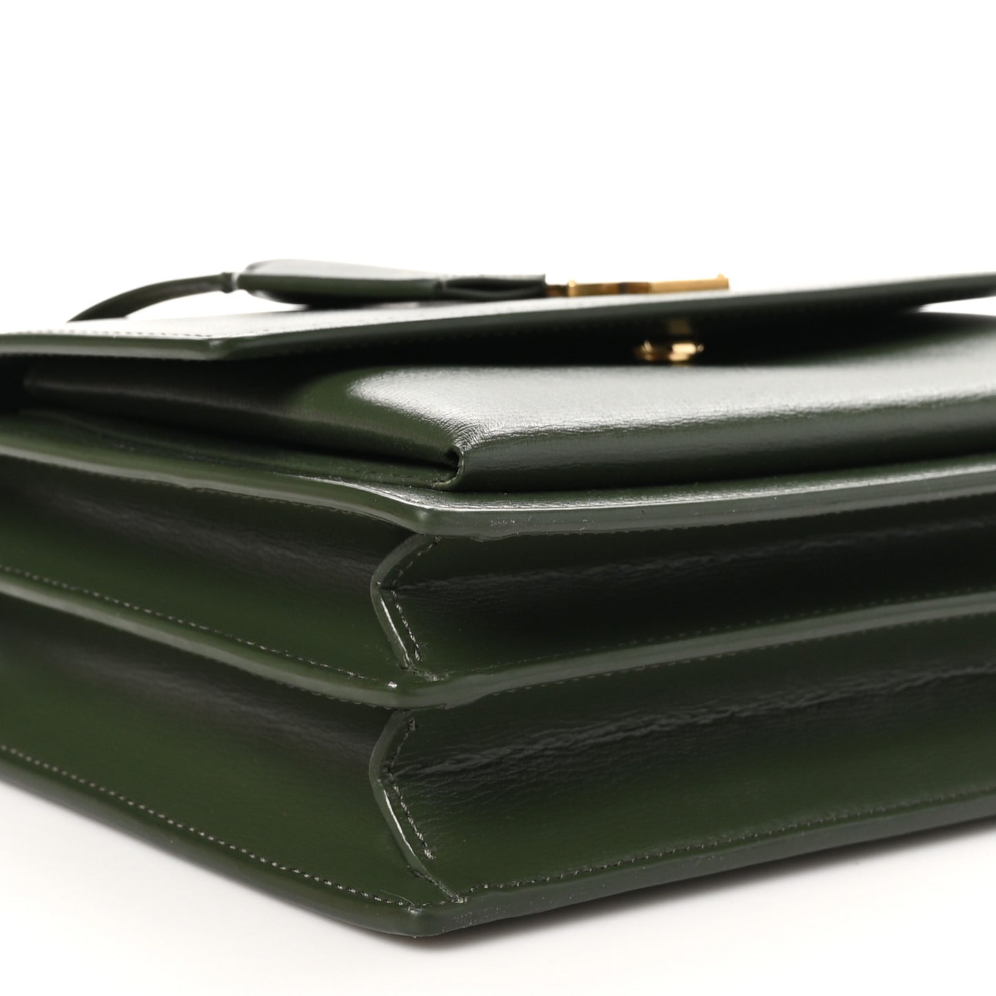 Smooth Calfskin Medium Monogram Sunset Satchel Vert Kaki