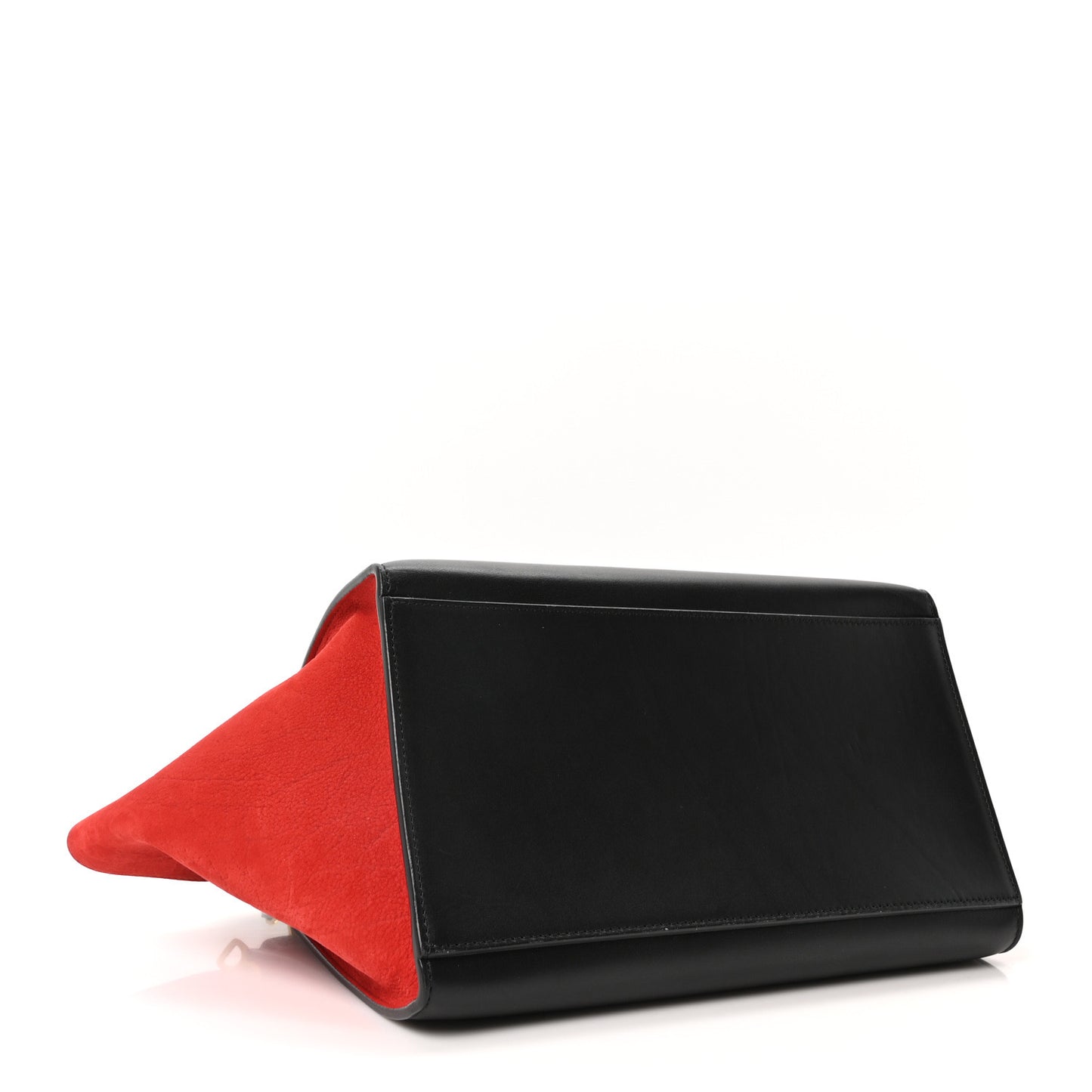 Bullhide Calfskin Nubuck Small Tri-Color Trapeze Carmin