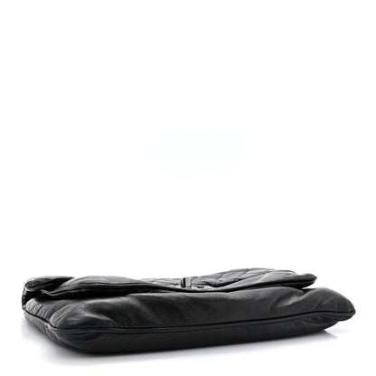 Chanel Lambskin Quilted Chain Mail Shoulder Bag Black 4 of 16