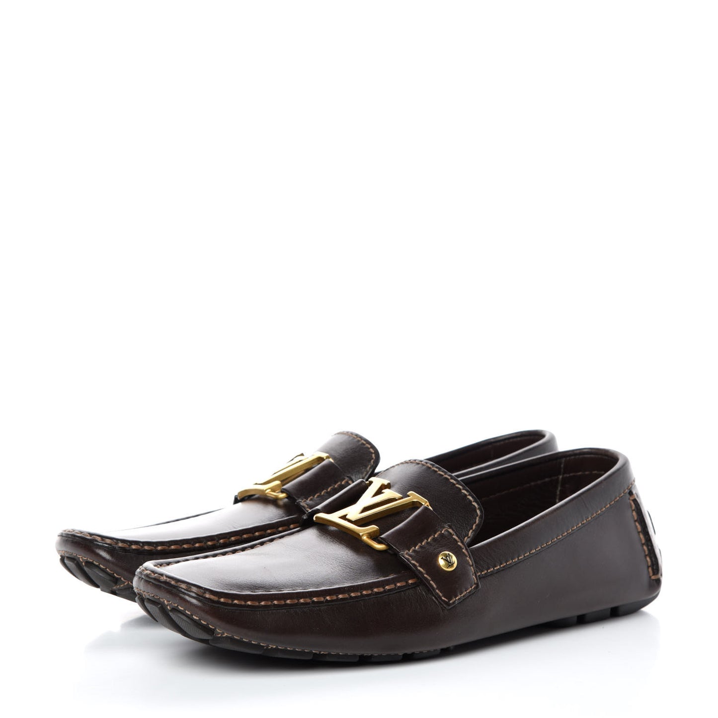 Calfskin Monte Carlo Moccasin Loafers 7 Cacao Brown