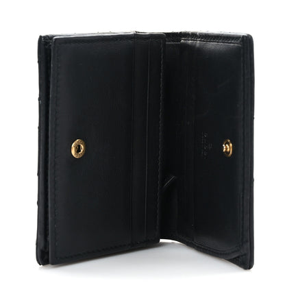 Gucci Calfskin Matelasse GG Marmont Card Case Wallet Black 5 of 7