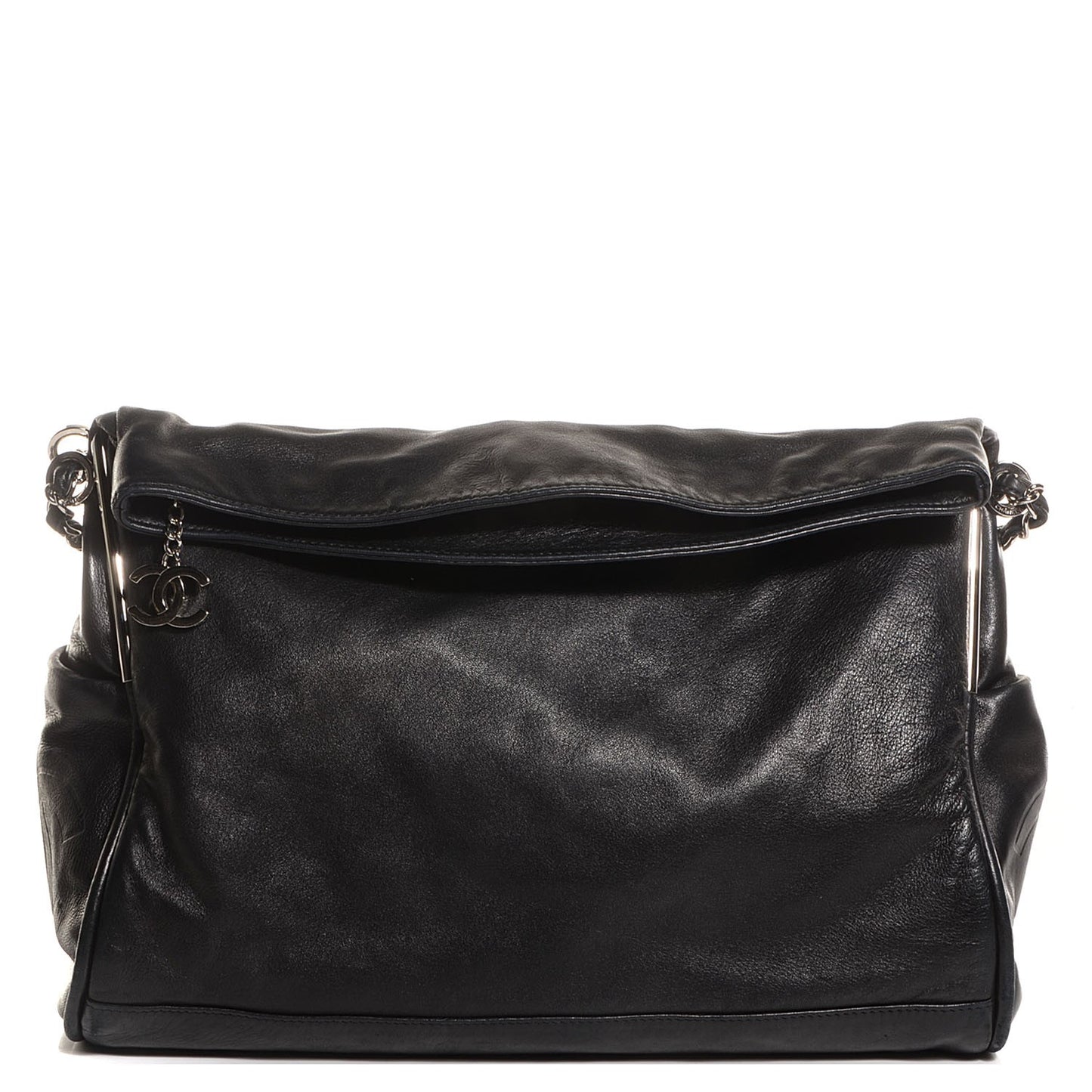 Lambskin Large Ultimate Soft Tote Black