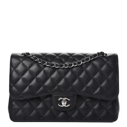 Chanel Caviar Quilted Jumbo Double Flap Black 1 of 13