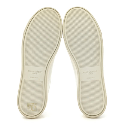 Saint Laurent Calfskin Andy Low Top Sneakers 40 Blanc Optique 6 of 9