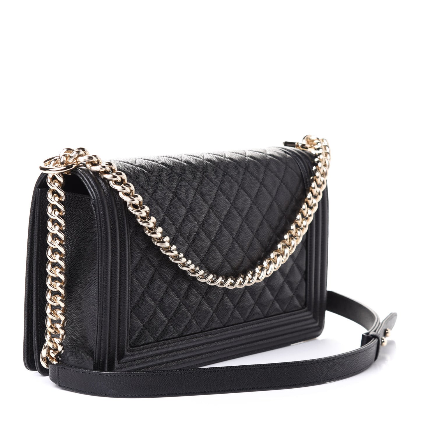 Caviar Quilted New Medium Boy Flap Black