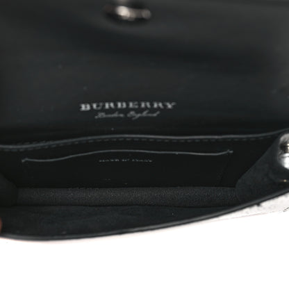 Burberry Metallic Snakeskin House Check Sequin Mini Madison Buckle Bag Silver 5 of 13
