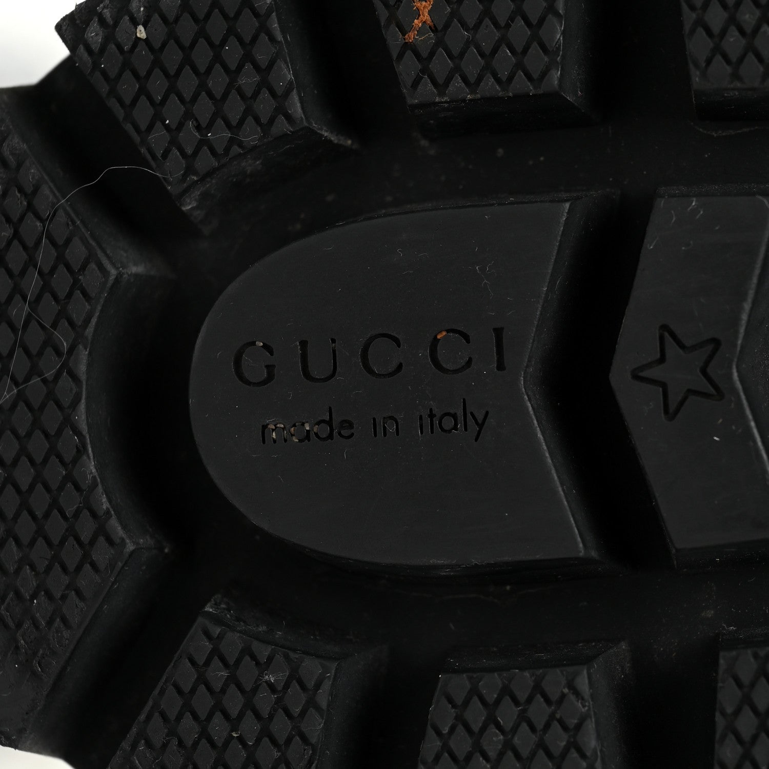 Gucci Covered Wool GG Monogram Womens Lace Up Combat Ankle Boots 38 Beige Ebony Black 21 of 36