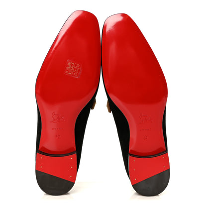 Christian Louboutin Veau Velour Mens Night On The Gange Diwali Flat Loafer 10  43 Black 6 of 9