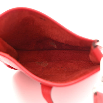 Hermes Taurillon Clemence Evelyne TPM Rouge De Coeur 5 of 11